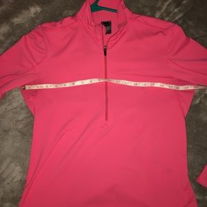 REI Made in USA Hot Pink Warm zip-up LS Top Women’s M
